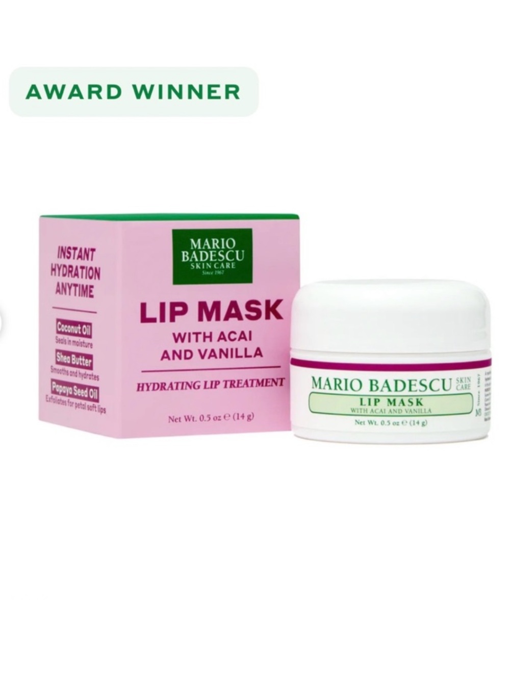 ⚠️ 5/25: Mario Badescu Lip Mask with Acai and Vanilla